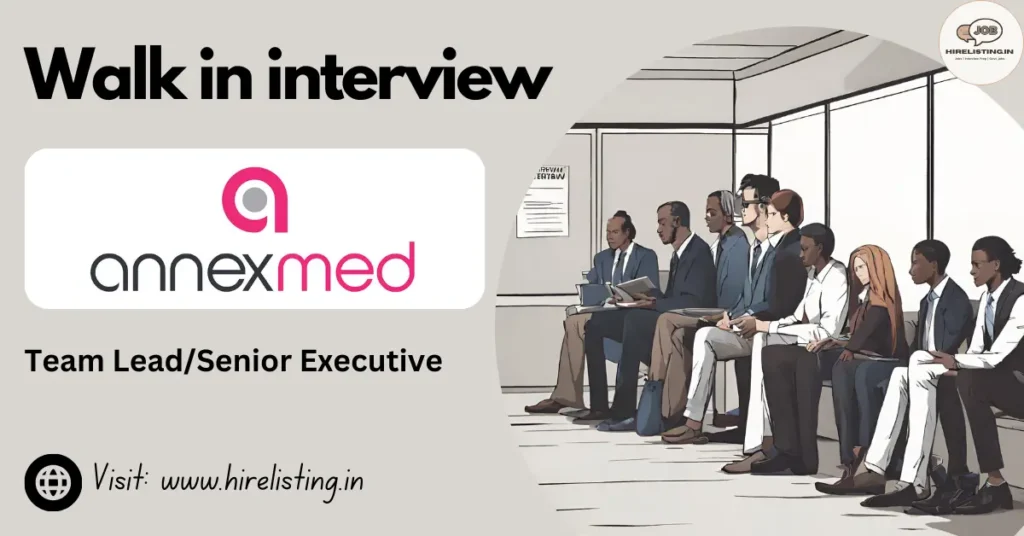 Walk in interview at AnnexMed logo