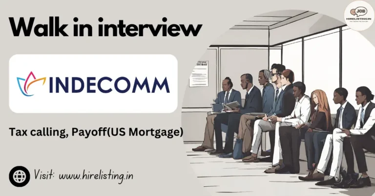 Walk in Interview at Indecomm