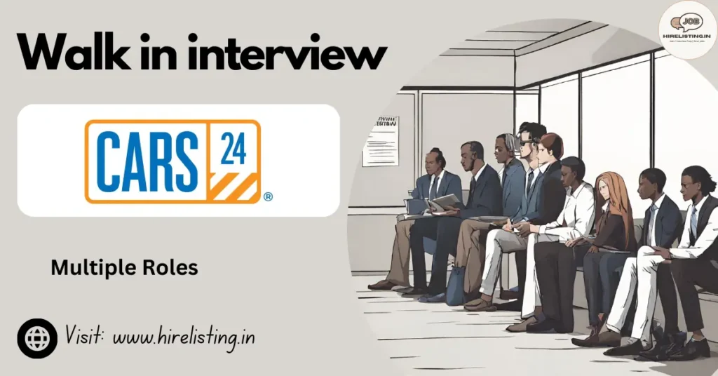 Cars24 Jobs for Freshers