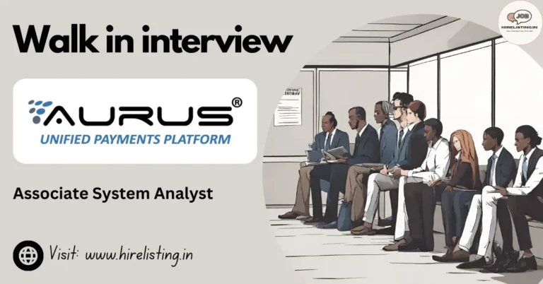 Walk in Interview at Aurus