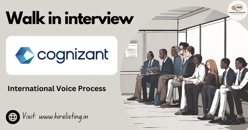 Walk in Interview at Cognizant