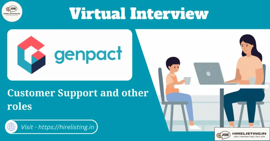 Genpact Virtual Recruitment Drive