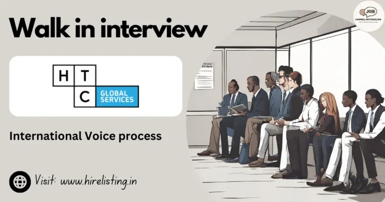 Walk in Interview at HTC Global