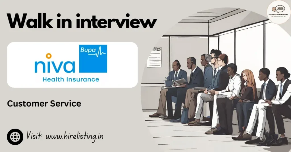 Walk in Interview at Niva Bupa
