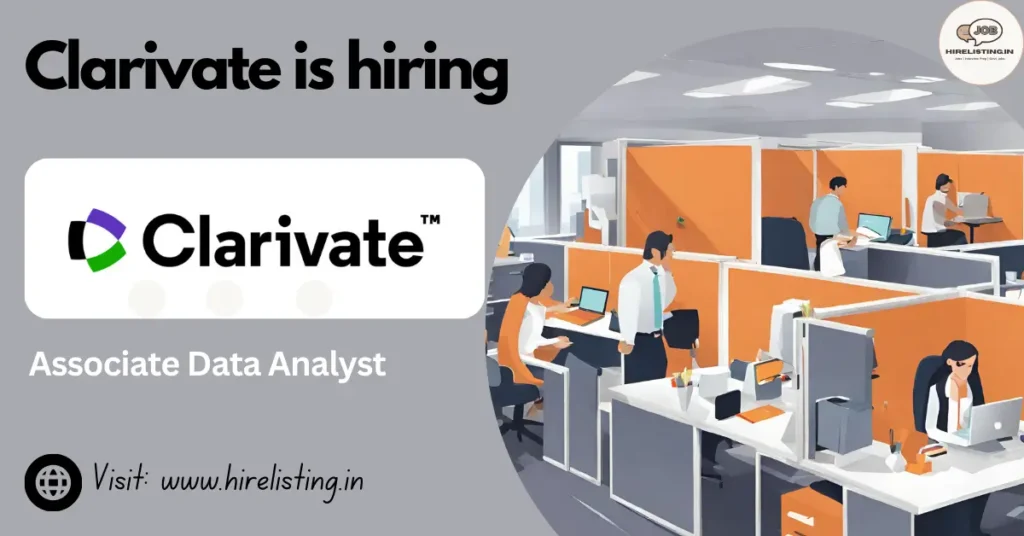 Clarivate is hiring Associate Data Analyst