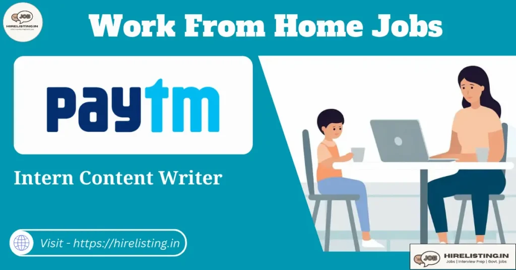 Paytm Work From Home Jobs