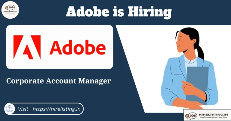 Adobe is hiring Corporate Account