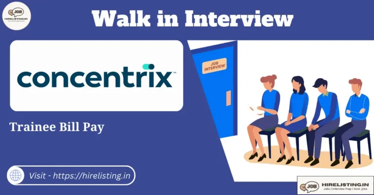 Walk in Interview at Concentrix
