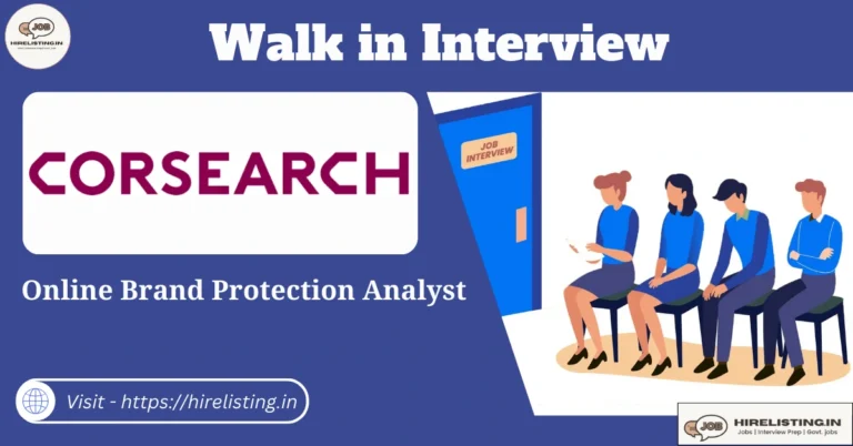 Walk in Interview at Corsearch