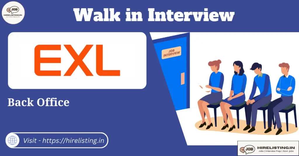 Walk in Interview at EXL