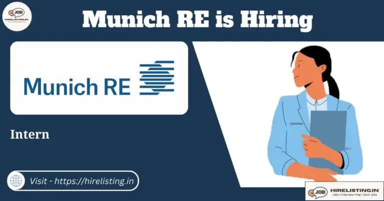 Munich RE is hiring Intern