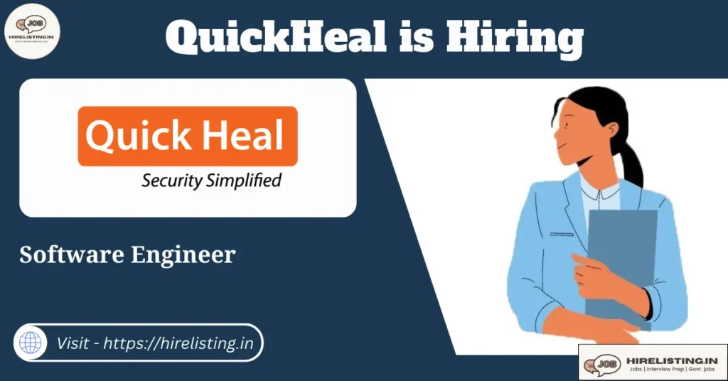QuickHeal is hiring Software Engineer