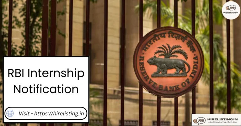 RBI Summer Internship 2024 - 25