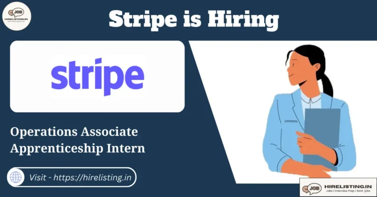 Stripe is hiring Operations associate