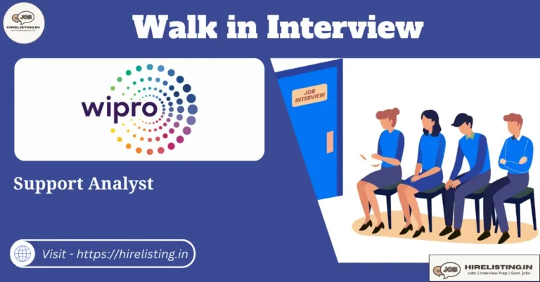 Walk in Interview at Wipro