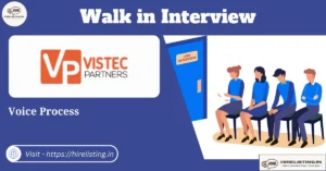 Walk in Interview at iVistec Partners